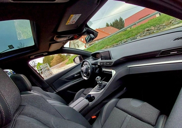 Peugeot 3008 cena 86900 przebieg: 87151, rok produkcji 2019 z Kisielice małe 56